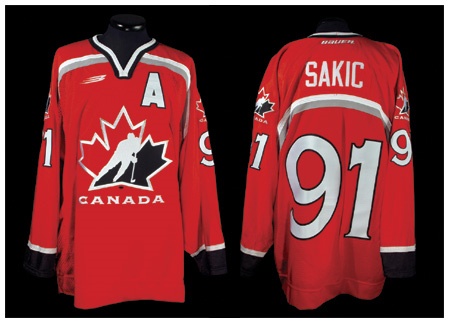 - Joe Sakic 1998 Olympics Team Canada Game Worn Jersey