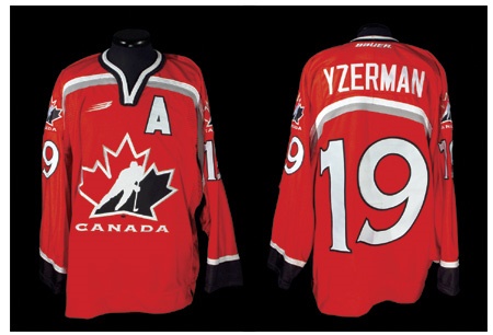 - Steve Yzerman 1998 Olympics Team Canada Game Worn Jersey
