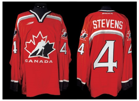 - Scott Stevens 1998 Olympics Team Canada Game Worn Jersey