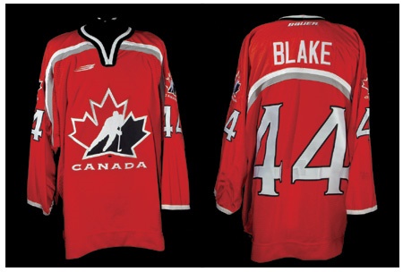 - Rob Blake 1998 Olympics Team Canada Game Worn Jersey