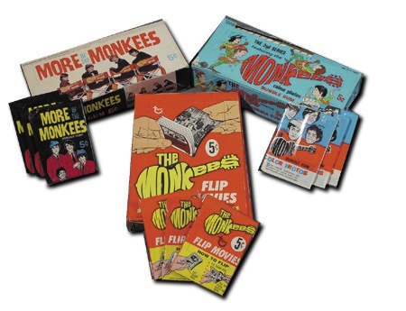 - Three Monkees Unopened Wax Boxes