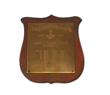 - 1944 Pee Wee Reese Army-Navy World Series Award Plaque