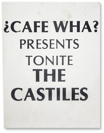 - The Castiles Last Concert Handbill.
