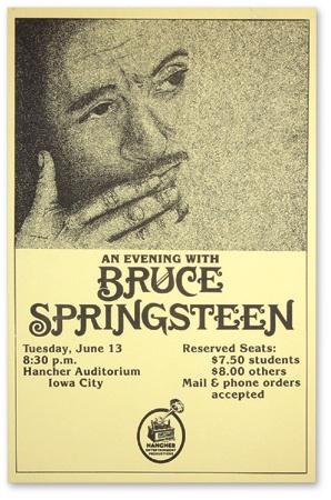 - Bruce Springsteen The Wild, The Innocent Concert Poster (17x11”)