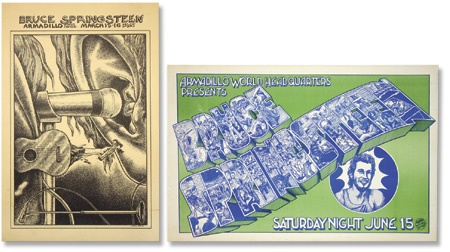 - 1974 Greetings from Asbury Park “Armadillo” Concert Posters (2).