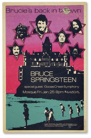Bruce Springsteen - 1974 Bruce Springsteen “Mosque” Poster (23x14”)