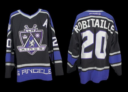 - 2000-01 Luc Robitaille Los Angeles Kings Game Worn Jersey