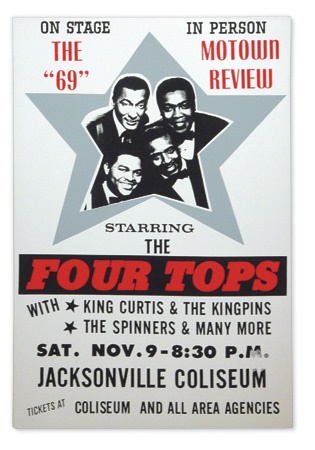 - The Four Tops Jacksonville Concert Poster (14x22”)