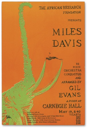 - John Coltrane & Miles Davis Handbill and Program Collection (3)
