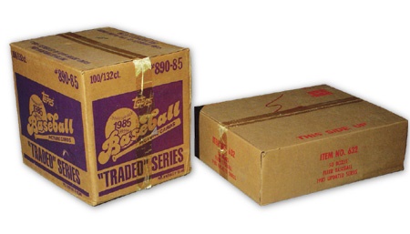 - 1985 Topps Traded and Fleer Update Set Cases (8)