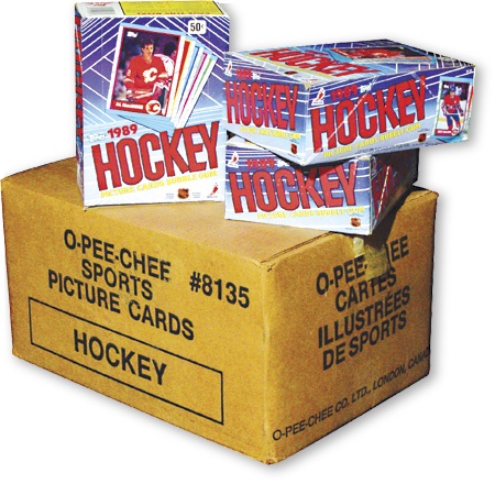 Unopened Wax Packs Boxes and Cases - 1989/90 Topps and OPC Hockey Unopened Lot