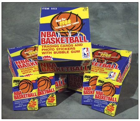 Unopened Wax Packs Boxes and Cases - 1988/89 Fleer Basketball Wax Boxes (6)