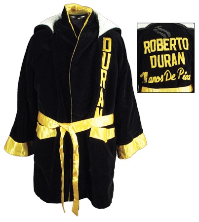 - Roberto Duran Autographed and Worn Robe