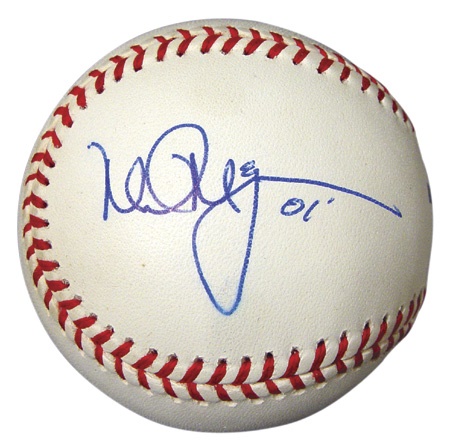 - Mark McGwire Single Signed Baseball