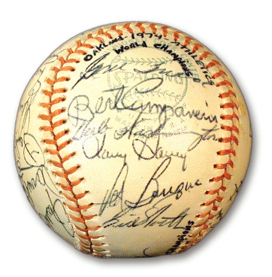 - 1974 Oakland Athletics Team Signed Baseball