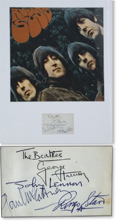 - Beatles Complete Signed Album Page