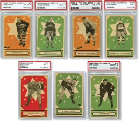 Hockey Cards - 1933/34 OPC Series “A” Set with 20 PSA Graded