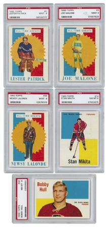 Hockey Cards - 1960/61 Topps Hockey Set with 51/66 PSA Graded