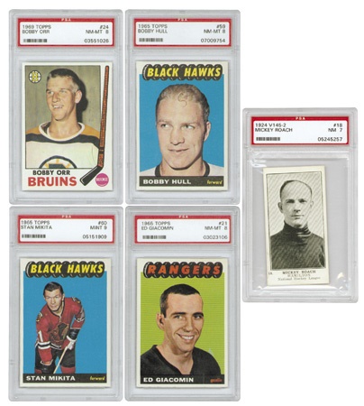 - 1924–1978 PSA Assorted Hockey Lot (39)