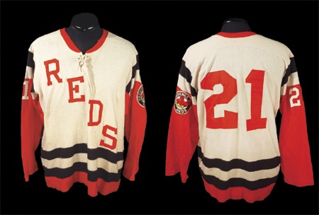 - 1960’s Providence Reds Game Worn Wool Sweater