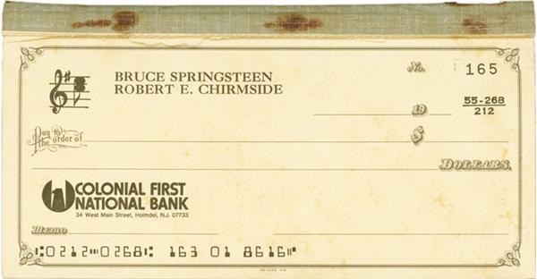 Bruce Springsteen Checkbook