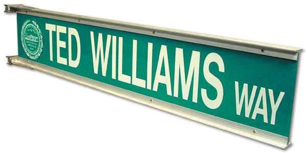 - Ted Williams Day Street Sign