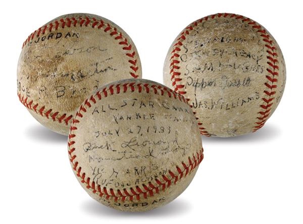 - 1939 Negro League All Stars Signed Baseball with Josh Gibson