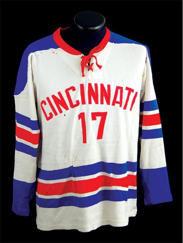 - 1950’s IHL Cincinnati Mohawks Game Worn Sweater