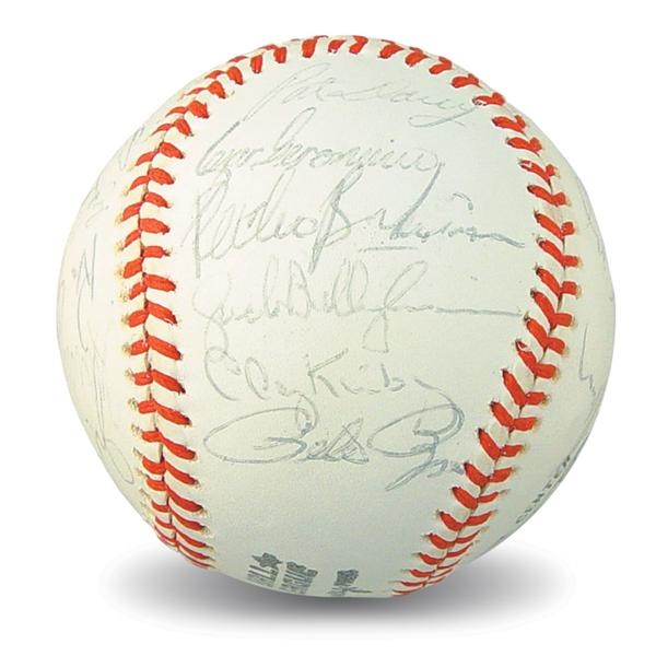 - 1975 World Champion Cincinnati Reds Team Signed Baseball