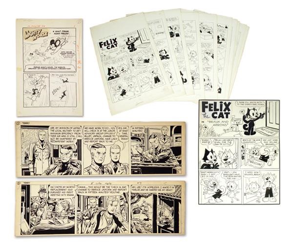 - 1950’s-60’s Comic Strip Original Art Collection (4)