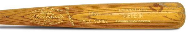- 1961 Frank Robinson Game Used World Series Bat (35”)