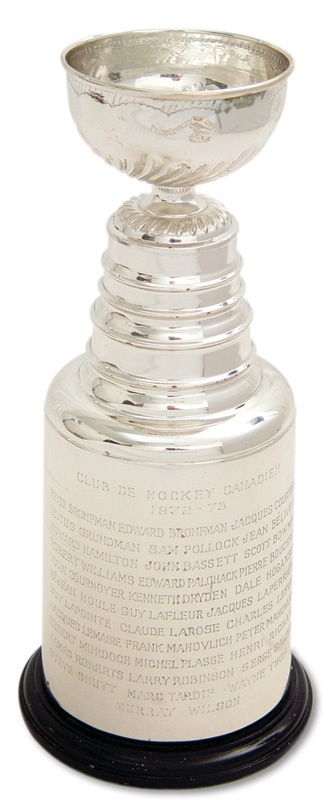- Yvan Cournoyer’s 1972-73 Montreal Canadiens Stanley Cup Trophy (13”)