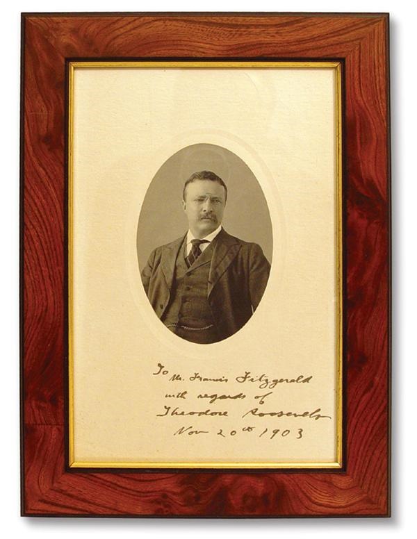 - 1903 Teddy Roosevelt Signed Photograph (7x10”)