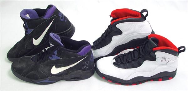 - 1996-97 Michael Jordan & Scottie Pippen Autogrpahed Game Worn Playoff Shoes