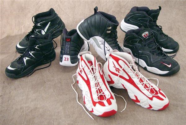 - 1990’s Chicago Bulls Autographed Game Worn Sneaker Collection (10 pair)
