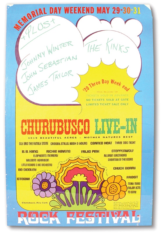- 1971 Churubusco Concert Poster (17x27”)