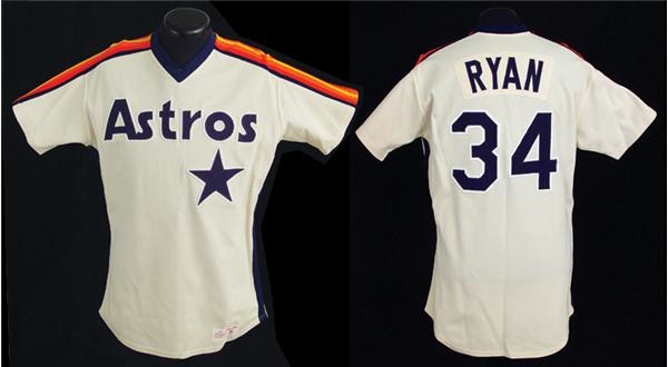 - Circa 1988 Nolan Ryan Game Worn Houston Astros Jersey