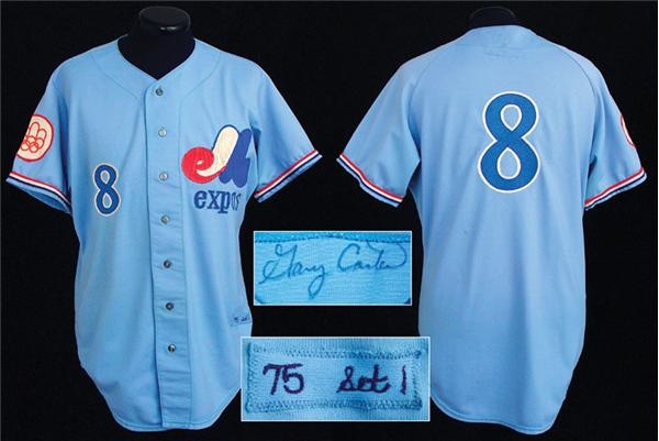 - 1975 Gary Carter Autographed Game Worn Rookie Jersey