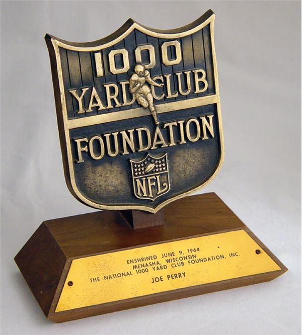 - Joe Perry 1000 Yard Club Award