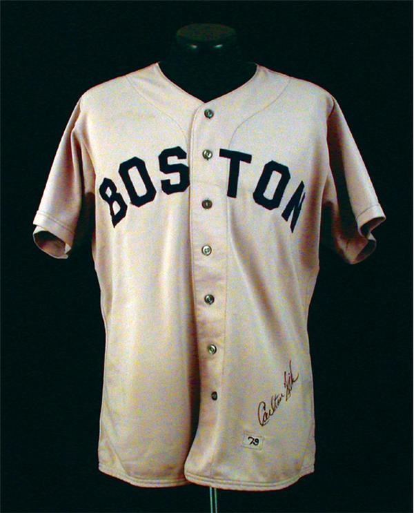 - 1979 Carlton Fisk Game Worn Autographed Jersey