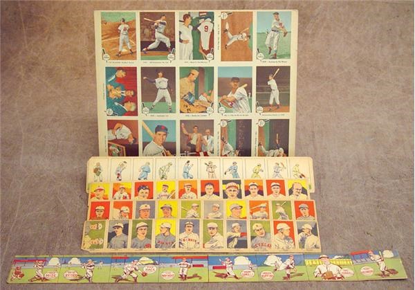 Early Baseball Uncut Strips and Sheets (6)
