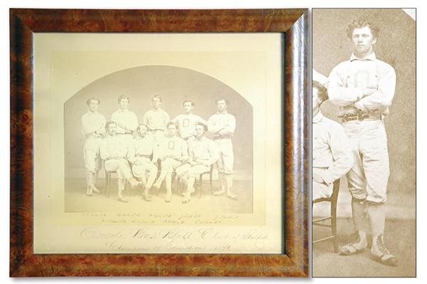 - 1871 Stratford Baseball Team Photo with James O'Rourke (12x14")