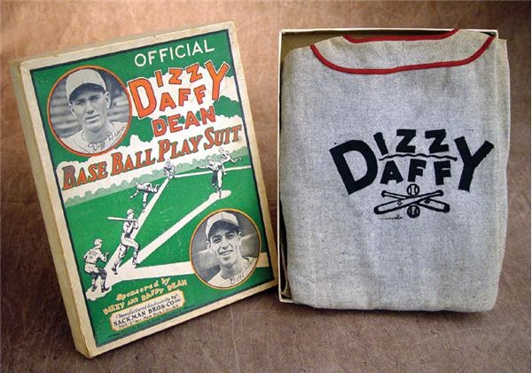 - 1930's Dizzy & Daffy Baseball Uniform in Box