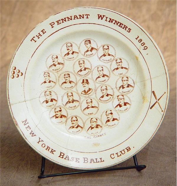 - 1889 New York Giants Plate (9")