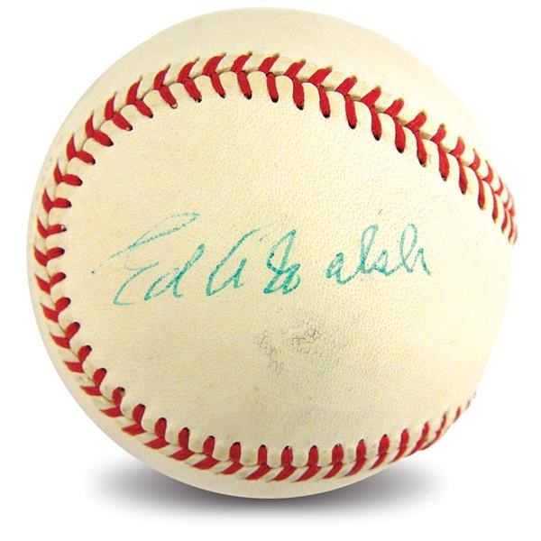 Single Signed Baseballs - Ed Walsh Single Signed Baseball