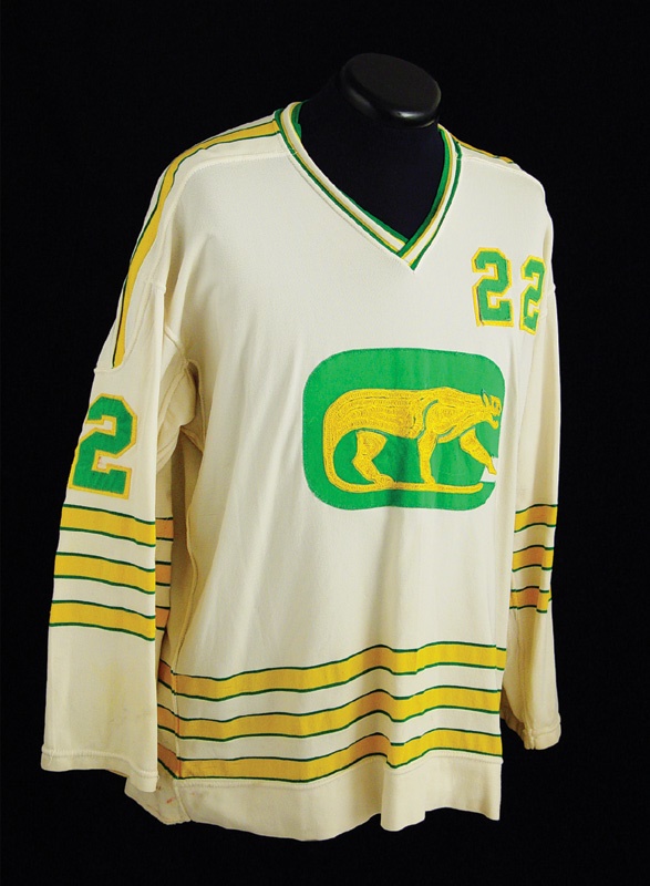 - 1973-74 Larry Maverty WHA Chicago Cougars Game Worn Jersey