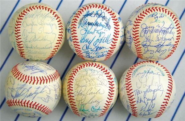 - 1977-81 Team Signed Baseball Collection (6)