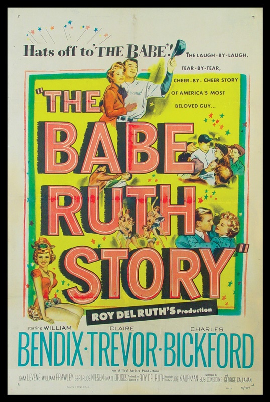 - Babe Ruth Story One-Sheet Movie Poster (27x41”)