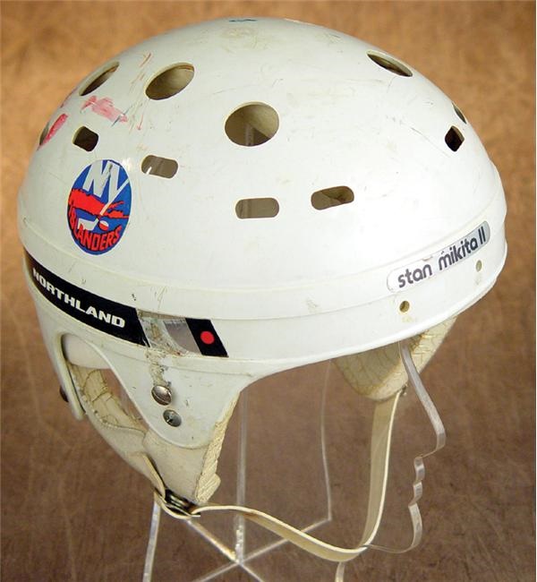 - Dennis Potvin Game Worn New York Islanders Helmet