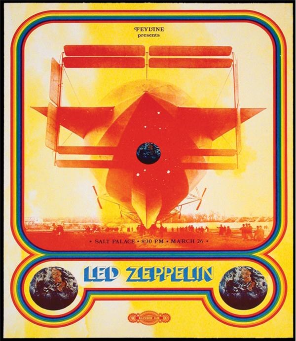 Led Zeppelin 1970 Salt Lake City Poster